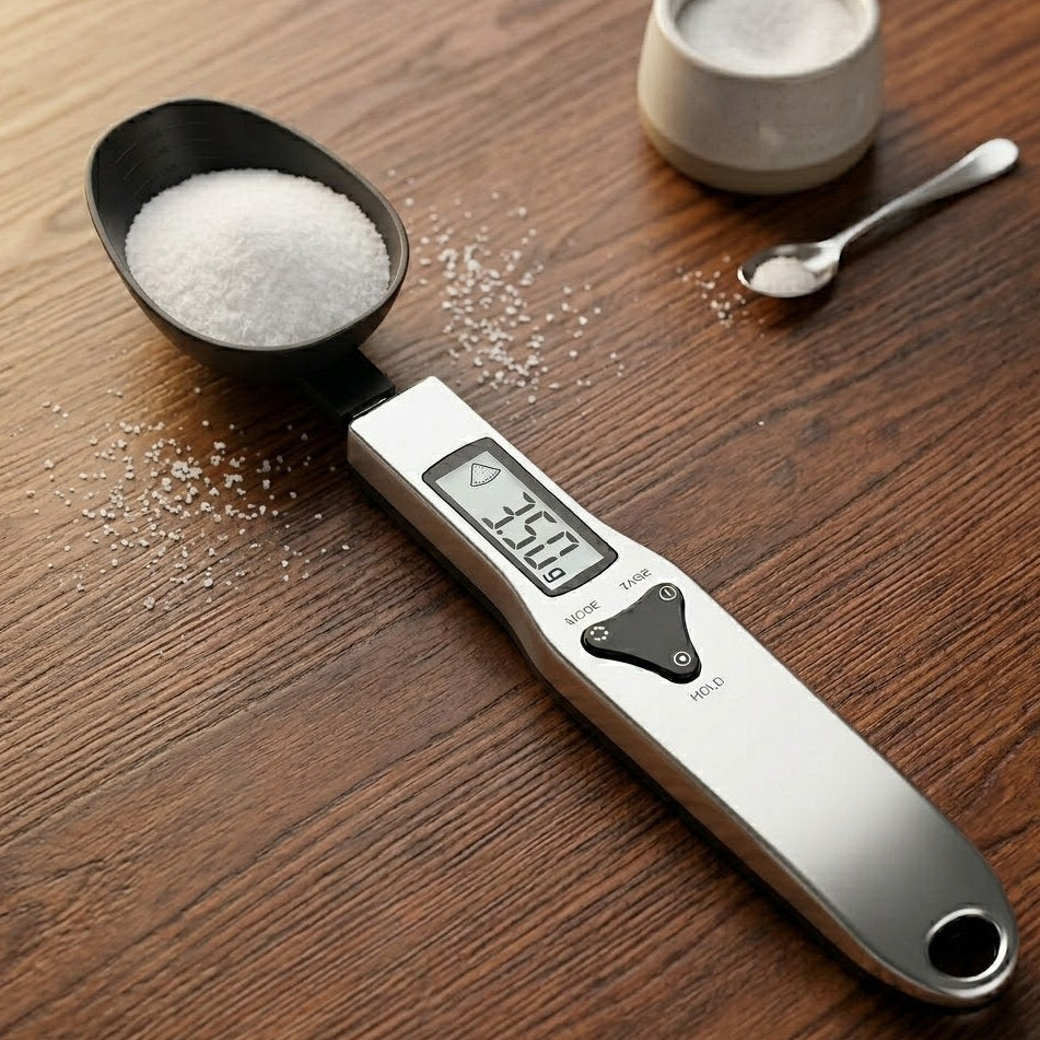 Yummolocosh Professional Digital Measuring Spoon | Precision Culinary Scale with LCD Display